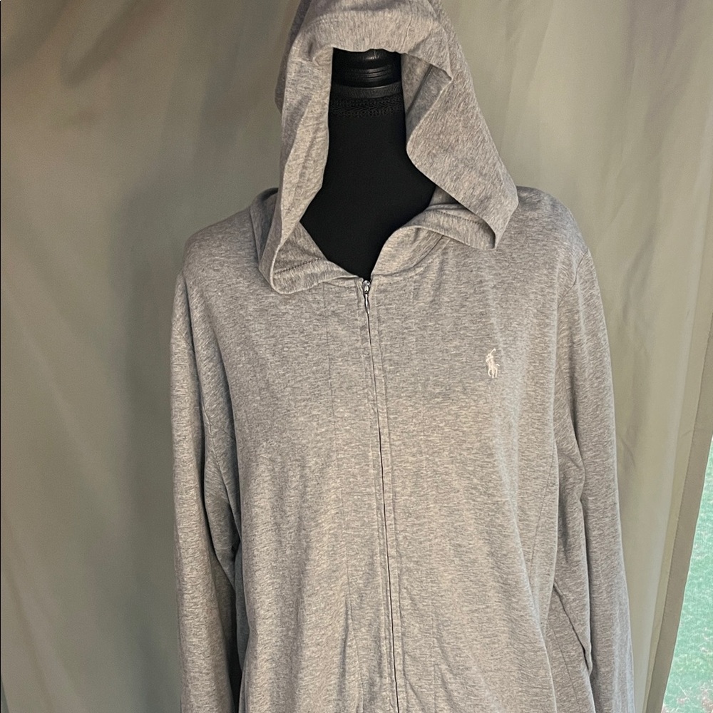 Ralph Lauren Zip-Up Hoodie with Logo Womens XL